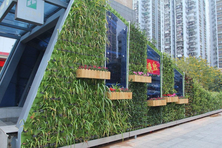 增加立體綠化。