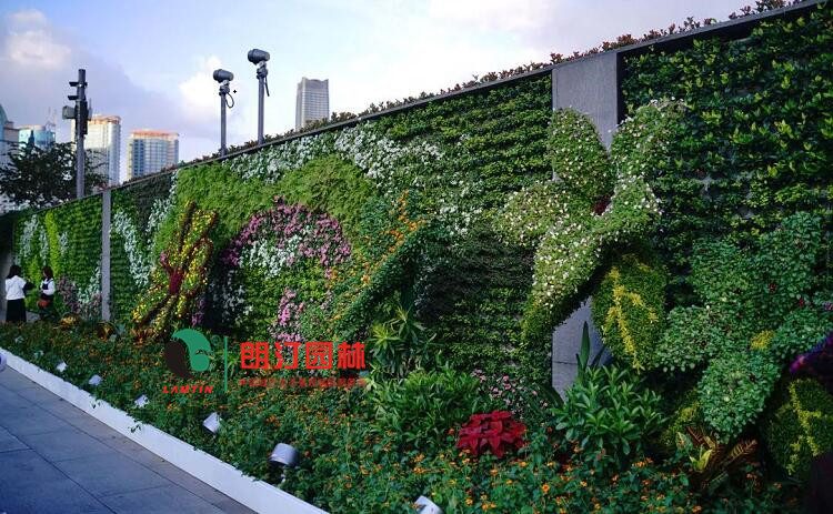 上海外灘花墻綠化景觀工程