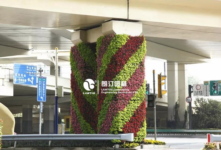 高架橋橋墩綠化案例