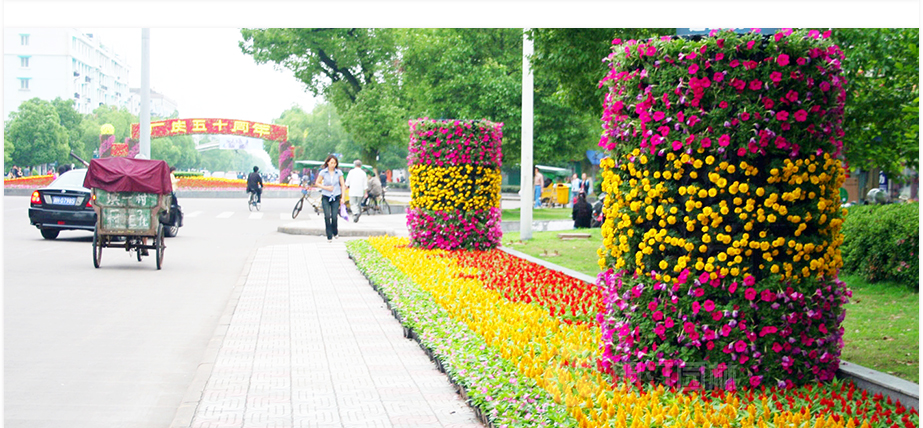 國(guó)慶花柱案例