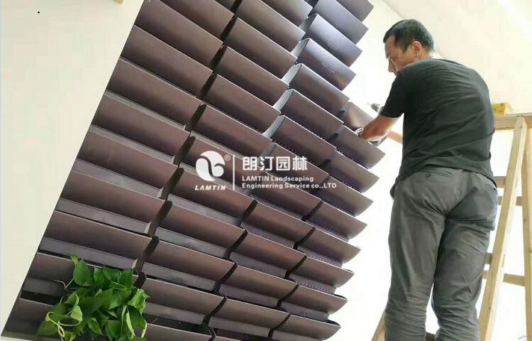 垂直綠化植物墻花盆安裝