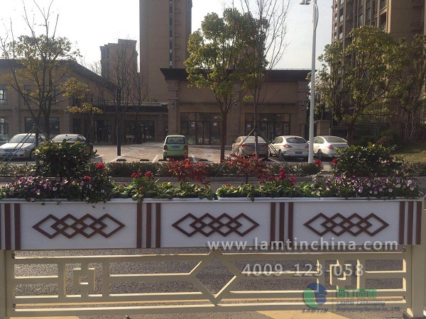 水墨丹青藝術(shù)花箱